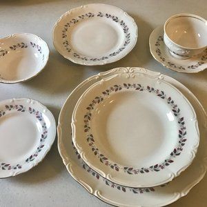 VTG Tulowice China Dinnerware service for 12